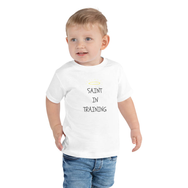 Saint in Training Toddler Short Sleeve Tee