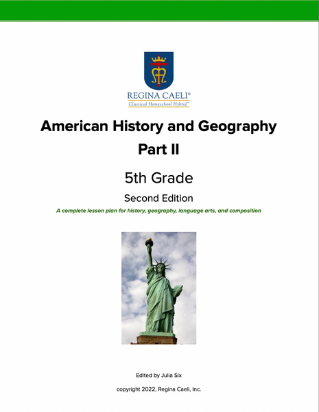 5th grade American History and Geography, Part II